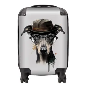 Whippet Dog Splashart Suitcase - Mini Cabin