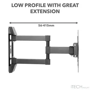 iTech Mount 26" to 43" Full Motion Double Arm TV Wall Mount Bracket