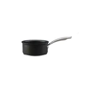 Circulon Excellence Black Round Hard Anodised Aluminium Easy Clean Non-Stick Milk Pan 16cm, 1.4L