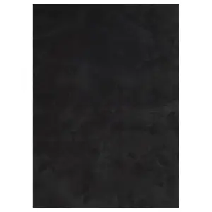 Rug HUARTE Short Pile Soft and Washable Black 160x230 cm