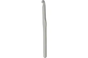 ALUMIN GR CHK SE 4 - Crochet Hook: Grey Aluminium: 15cm x 4.00mm - KnitPro