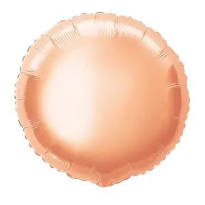 Unique Party Round 18in Foil Balloons (Pack Of 5) Rose Gold (18in)