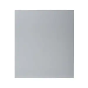 GoodHome Alisma High gloss grey Slab Appliance Cabinet door (W)600mm (H)687mm (T)18mm