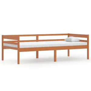 Berkfield Bed Frame Honey Brown Solid Pinewood 90x200 cm