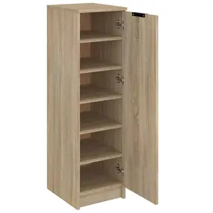 Berkfield Shoe Cabinet Sonoma Oak 30x35x100 cm Engineered Wood