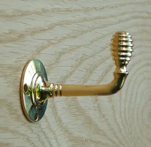 Castelion Small Brass Beehive Coat Hooks