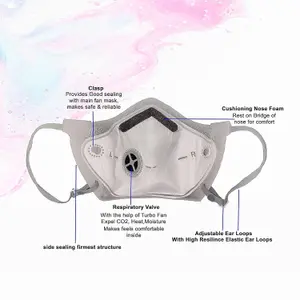 Aquarius  Face mask - Adult PM2.5 twin filtration - Beige