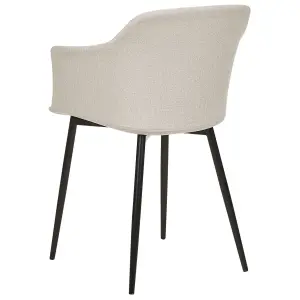 Set of 2 Dining Chairs ELIM Light Beige