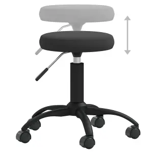 Berkfield Office Swivel Chair Black Velvet