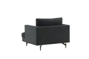 Sofia Black Upholstery Armchair, Black