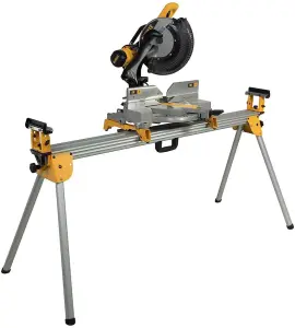 Dewalt DCS777N XR 54v Flexvolt Cordless 216mm Mitre Saw Bare & DE7023 Leg Stand