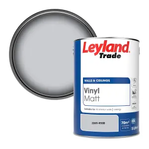 Leyland Trade Vinyl Matt Walls & Ceilings Emulsion Paint (2005-R50B) 5L