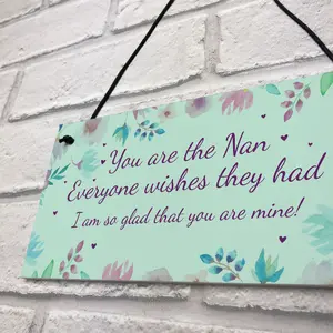 Best Nan Gift Hanging Plaque Nan Birthday Christmas Gift For Her From Grandchildren