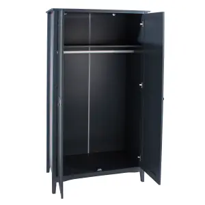 2 door wardrobe, Midnight Blue - Como