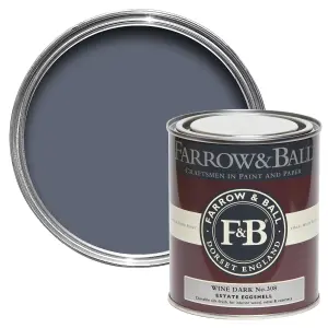 Farrow & Ball Estate Wine Dark No.308 Eggshell Paint, 750ml