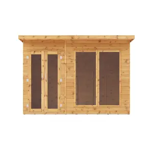 Mercia Maine 10x6 ft with Double door & 2 windows Pent Wooden Summer house