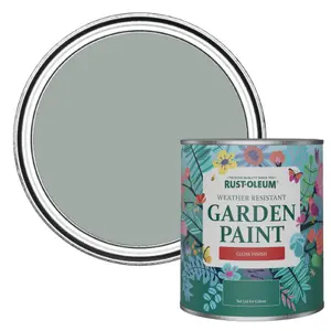 Rust-Oleum Pitch Grey Gloss Garden Paint 750ml