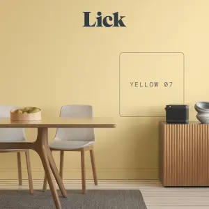 Lick Yellow 07 Matt Emulsion paint, 2.5L