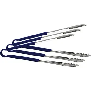 Stainless Steel Tongs 12" (Set of 3) Green / 38.1cm