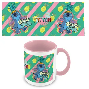 Lilo & Stitch Youre My Fave Inner Two Tone Mug White/Pink/Green (One Size)