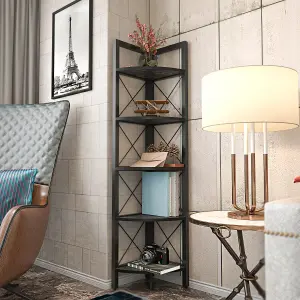 Decorotika Remo Corner Bookcase Shelving Unit