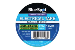 Blue Spot Tools - 20M Earth PVC Electrical Tape