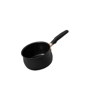 Meyer Accent Black Round Aluminium Ultra Durable Induction Suitable Non-Stick Saucepan 16cm