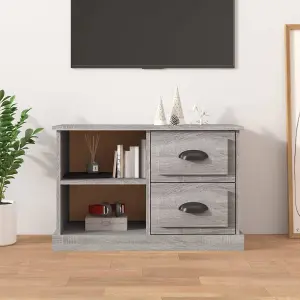 Berkfield TV Cabinet Grey Sonoma 73x35.5x47.5 cm Engineered Wood