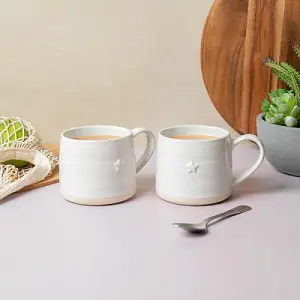 Mikasa Farmhouse Star Set of 2 380ml Mugs