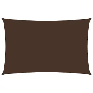 Berkfield Sunshade Sail Oxford Fabric Rectangular 5x8 m Brown