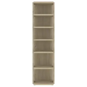 Shoe Cabinet Sonoma Oak 27.5x27x102 cm Engineered Wood