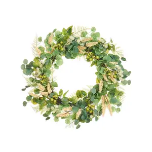 Faux Eucalyptus 80cm Wreath