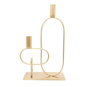 Green Decore Modern Brass Candle Holder