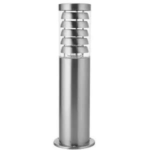 4 PACK Outdoor Garden Bollard Light Stainless Steel Outside Path LED Lamp Post