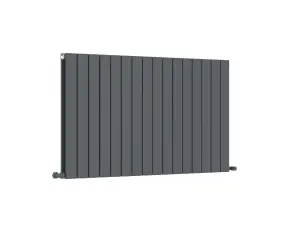 G-Rad Anthracite Double Column Flat Horizontal Aluminium Radiator - 600x1180mm