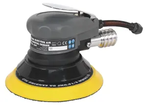 Sealey Diameter 150mm Dust-Free Air Palm Orbital Sander With Soft Rubber Handgrip SA09