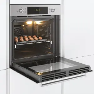 Candy New Timeless FCTK626XL / 33702927 Built-in Pyrolytic Single Multi-function pyrolytic Oven - Stainless steel effect