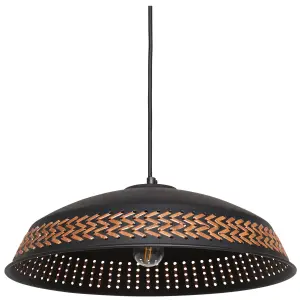 Metal Pendant Lamp Black MINILLAS