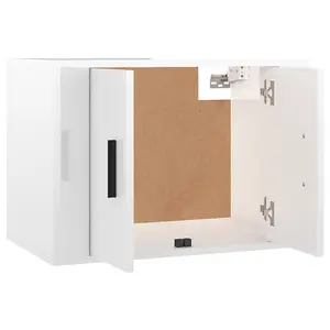 Berkfield Wall-mounted TV Cabinets 2 pcs High Gloss White 57x34.5x40 cm