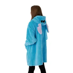 Lilo & Stitch Girls Hoodie Blanket Blue (6-8 Years)