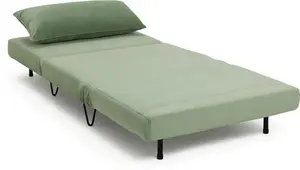 Habitat Roni Single Velvet Chairbed - Laurel Green