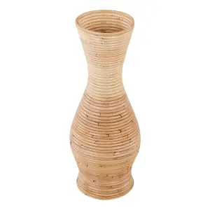 Decorative Vase TRINISA Rattan Natural