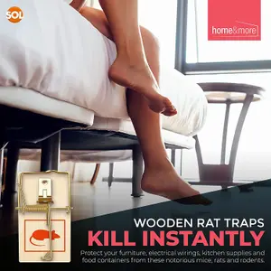 8pk Wooden Mouse Traps for Indoors - Durable Reusable Snap Traps - Mice Trap for Indoors - Mouse Trap - Mice Traps Mouse-Trap