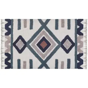 Rectangular Cotton Area Rug 160 x 230 cm Multicolour KOZLU