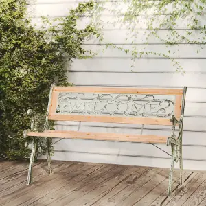 Berkfield Garden Bench 122 cm Solid Firwood