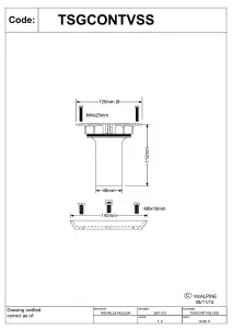 McAlpine TSGCONTVSS Conversion Kit to convert any TSG1 or TSG2 Gully to a sheet flooring gully