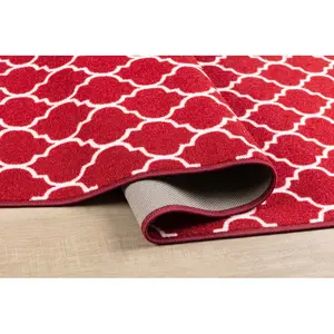 Dawson Door Mat Red / 80cm W x 150cm L