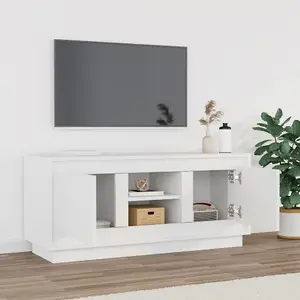 Berkfield TV Cabinet White 102x35x45 cm Engineered Wood