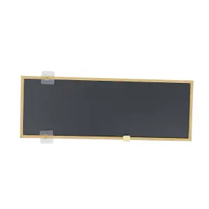 Rectangular Over Door Full Length Framed Mirror Wall Mounted Mirror Gold 28 cm x 118 cm