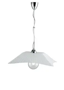 Luminosa ISIDE Dome Pendant Ceiling Light White 50x50x11cm